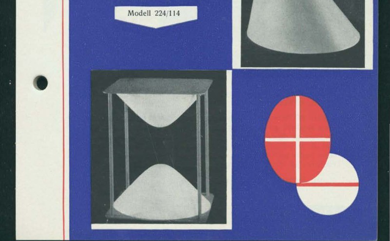 Abbildung 3: Das beschrieben Modell im Katalog “Lehrmodelle für Mathematik” der Rudolf Stoll K.G. Berlin No. 18 Quelle: SLUB Dresden