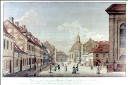 Vorschau Ansicht der Mauerstraße mit der Dreifaltigkeitskirche, Blatt III