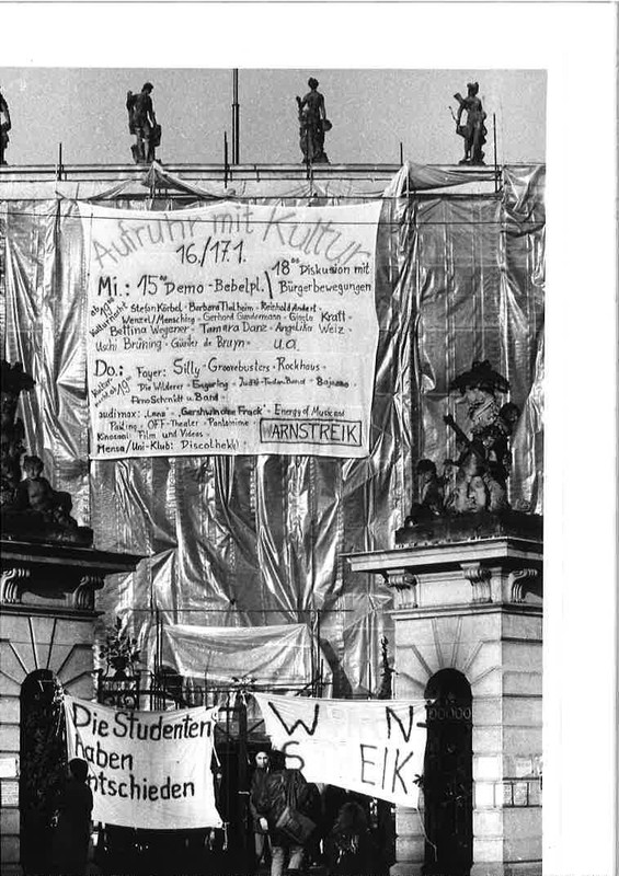 Warnstreik 1991 Foto: unbekannt, Eigentum der HU