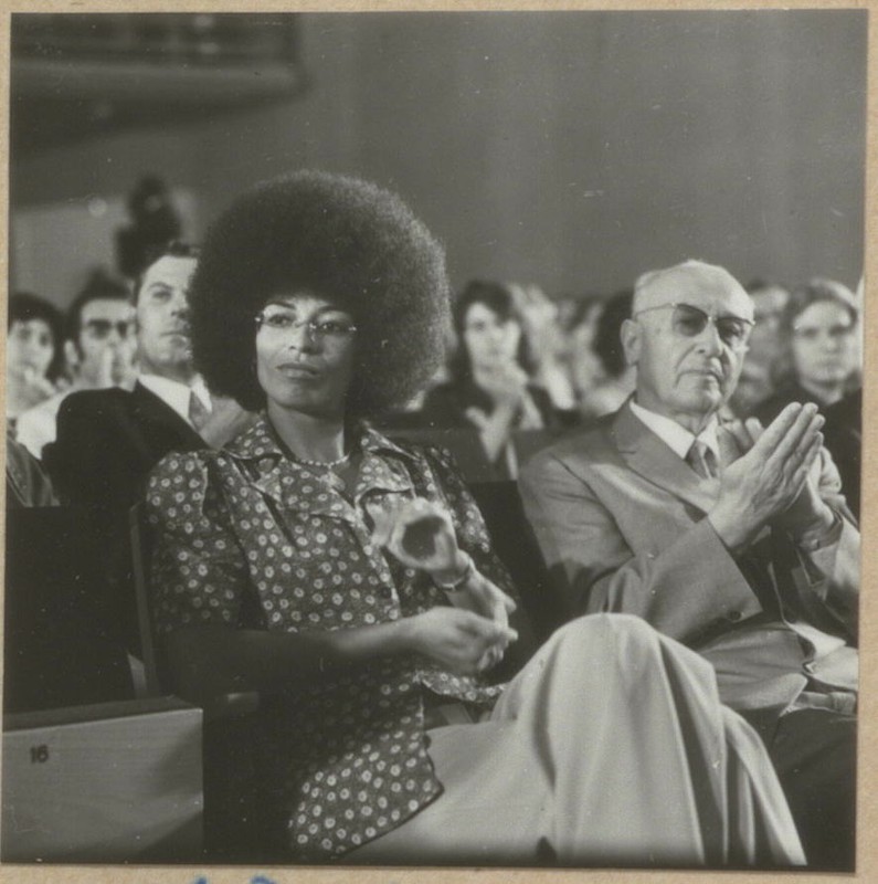 X. Weltfestspiele der Jugend und Studenten 1973, Angela Davis. Foto: Völkel, Eigentum der HU
