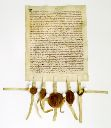 Vorschau Urkunde, Jofried von Leiningen, 1307