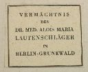 Vorschau Exlibris Alois Maria Lautenschläger