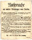 Vorschau Nr_323 Flugblatt, Stadtverodnetenversammlung, Berlin, 10.06.1848